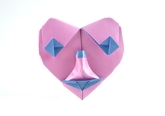 origami heart clown diagrams