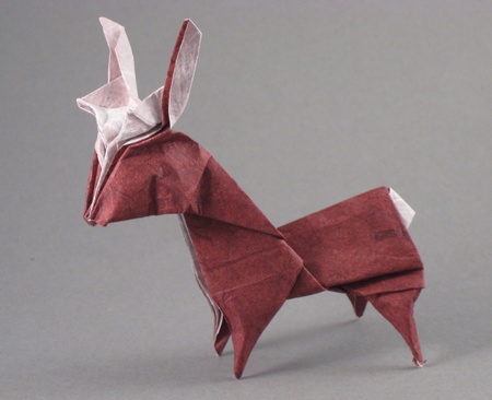 Origami Deer by Kunihiko Kasahara folded by Gilad Aharoni