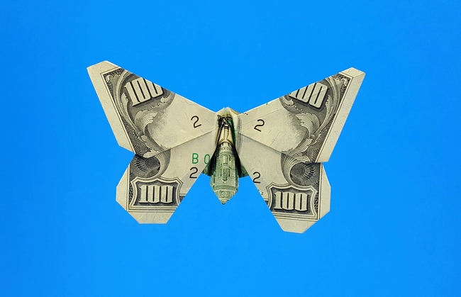 Origami Swallowtail Butterfly