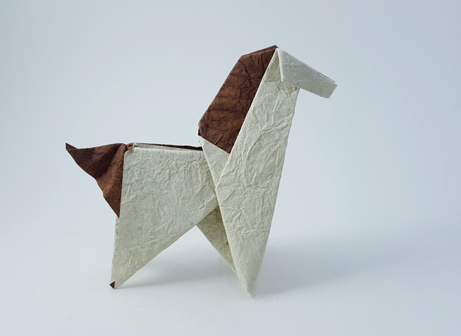 Origami Horse by Oriol Esteve folded by Gilad Aharoni