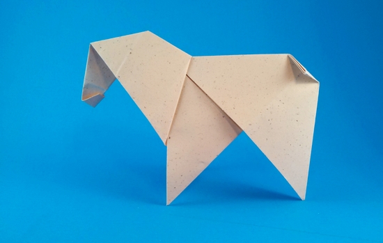 Origami Horse by Paul Jackson folded by Gilad Aharoni