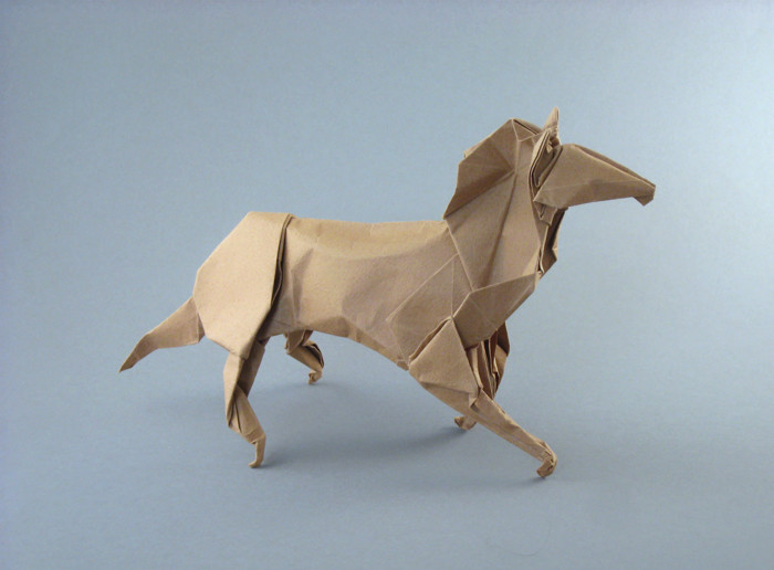 Origami Horse 2 by Ronald Koh folded by Gilad Aharoni