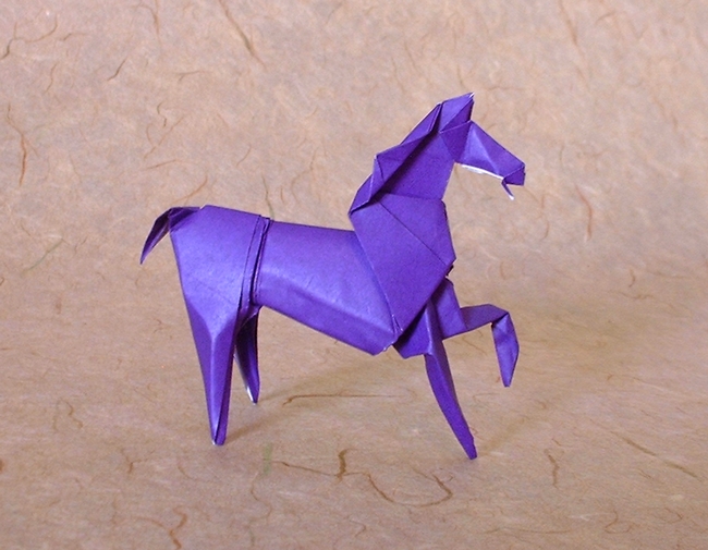 Origami Horse by Seiji Nishikawa folded by Gilad Aharoni