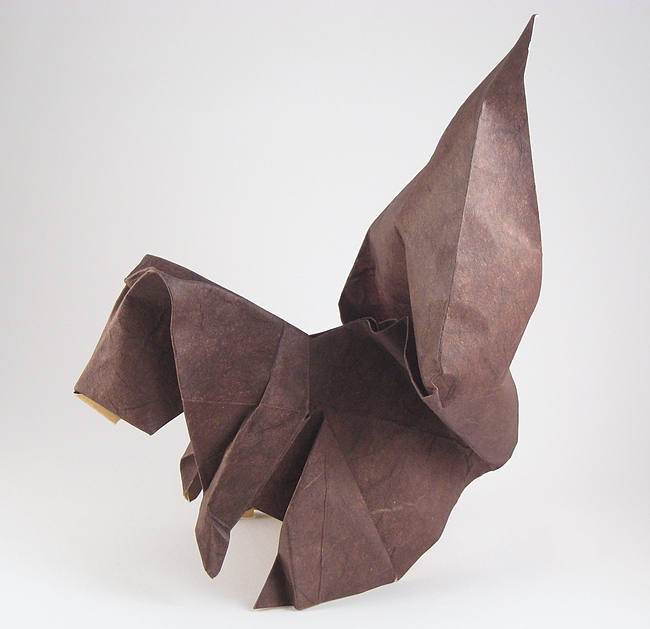 Origami Squirrel by Peter Engel folded by Gilad Aharoni
