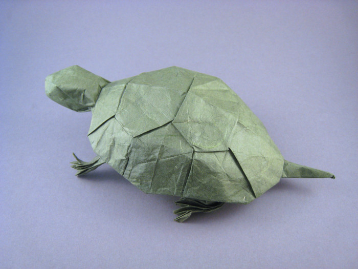 Origami Turtle by John Szinger folded by Gilad Aharoni