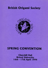 BOS Convention 1994 Spring book cover