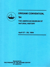 Cover of Origami USA Convention 1984