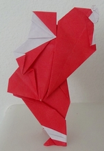 Origami Santa Claus by Fred Rohm on giladorigami.com