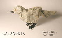 Origami Mockingbird by Roman Diaz on giladorigami.com