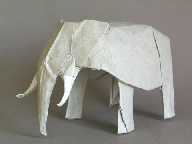 Origami Elephant - African by Robert J. Lang on giladorigami.com
