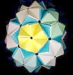 Origami Sonobe cube by Mitsunobu Sonobe on giladorigami.com