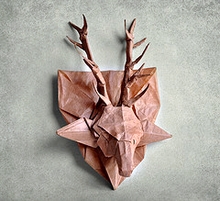 Origami Deer head v2 by Andrey Ermakov on giladorigami.com