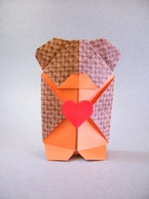 Origami Teddy bear by Viviane Berty on giladorigami.com