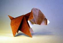 Origami Dog by Edwin Corrie on giladorigami.com