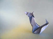 Origami Howling wolf by Angel Morollon Guallar on giladorigami.com