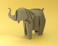 Origami Indian elephant by Jozsef Zsebe on giladorigami.com