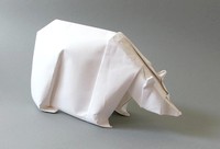 Origami Polar bear by Jozsef Zsebe on giladorigami.com