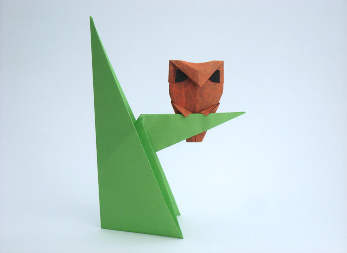 Origami Owl by Kunihiko Kasahara folded by Gilad Aharoni