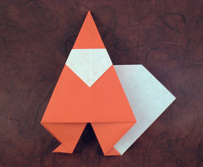 Origami Santa Claus by Jun Maekawa folded by Gilad Aharoni