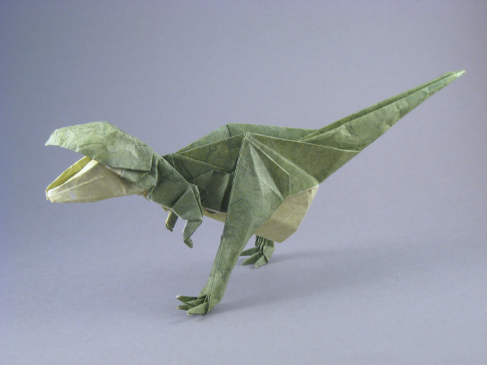 Origami Skeleton of a Tyrannosaurus Rex by Issei Yoshino Book