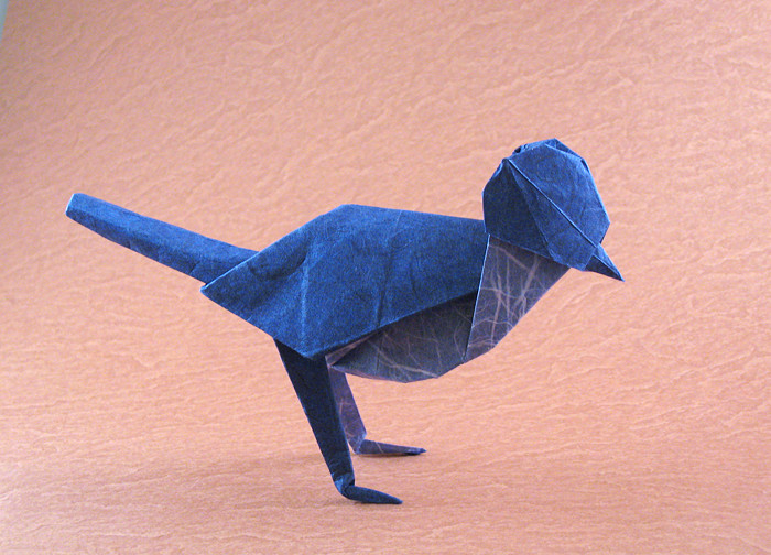 Origami Wagtail by Akira Yoshizawa folded by Gilad Aharoni