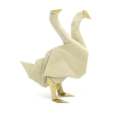 Origami Two-headed goose by Peter Buchan-Symons on giladorigami.com