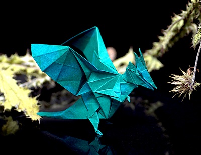 Origami Sevillan dragon by Gotani Tetsuya on giladorigami.com