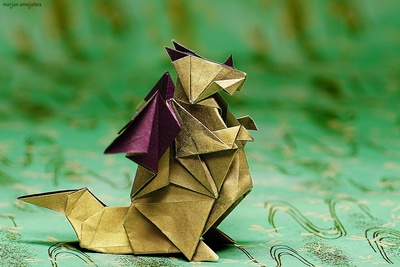 Origami Plumpy Dragon by Gen Hagiwara on giladorigami.com