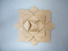 Origami Rose hydrangea 2 by Fujimoto Shuzo on giladorigami.com