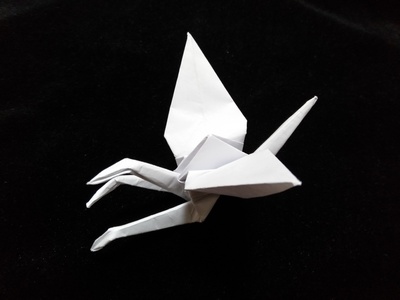 Origami 3-headed crane by Jun Maekawa on giladorigami.com