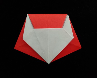 Origami Bag with fox mask by Uemori Toyoko on giladorigami.com