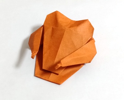 Origami Bird baste turkey by Jim Adams on giladorigami.com