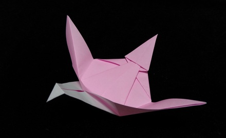 Origami Bird plate by Sumida Noriko on giladorigami.com