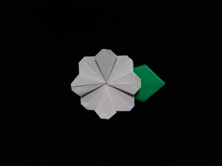 Origami Chrysanthemum toothpick holder by Fujimoto Yuko on giladorigami.com