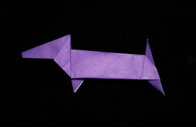 Origami Dachshund by Matsuno Yukihiko on giladorigami.com