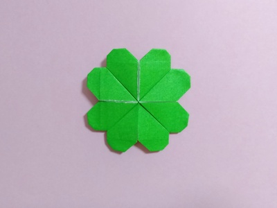 Origami Four-leaf clover by Asahi Isamu on giladorigami.com