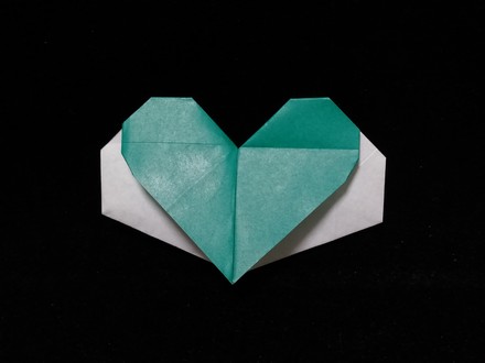 Origami Heart envelope by Kawate Ayako on giladorigami.com