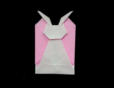 Origami Rabbit-shaped envelope by Taichiro Hasegawa on giladorigami.com