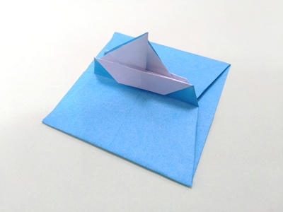 Origami Sailboat card by Sy Chen on giladorigami.com