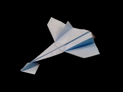 Origami Swan plane by Pascal Khadem on giladorigami.com