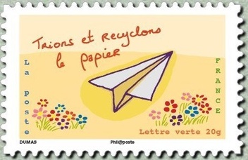 France 2014 Sort and Recycle Paper (Postage)