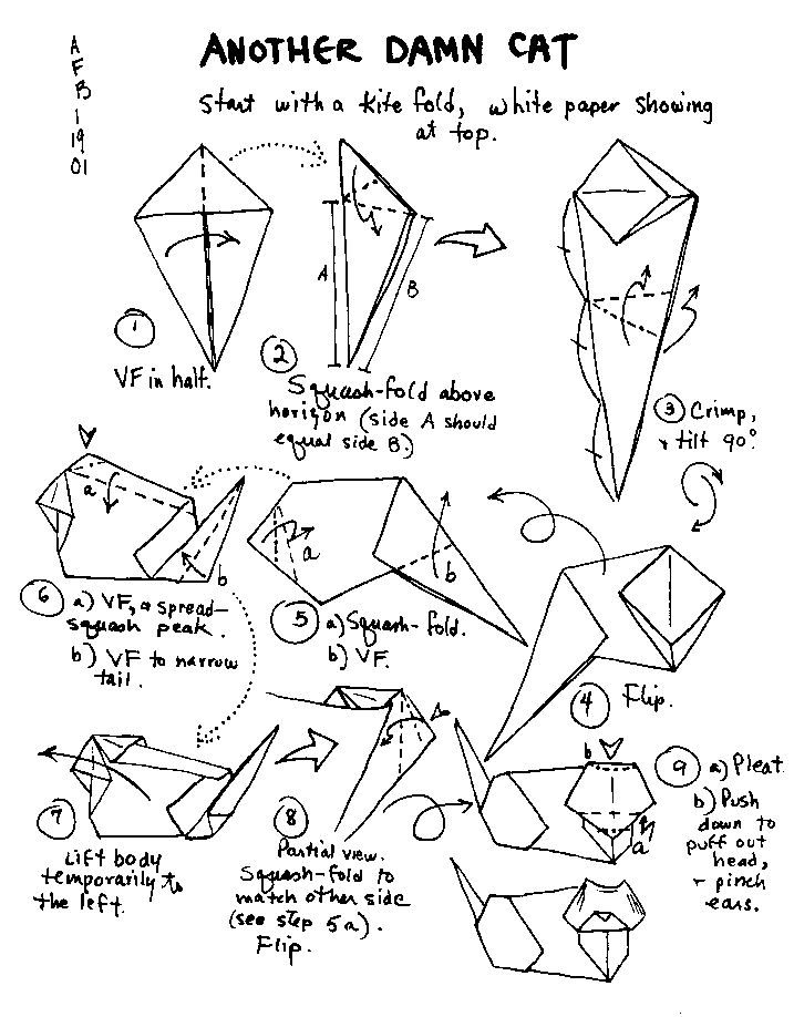 Origami: Origami cat